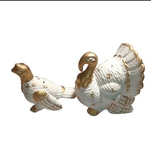 Vintage lefton turkey salt and pepper shakers
